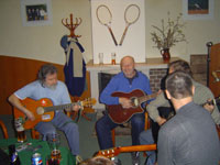 Hudebnci zleva :  Jn imonovi, Petr Va. Ladislav Vrtn