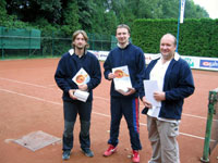 Finalist a pedvajc zleva :  Miroslav Sikora, Jakub Demel, Libor Farga