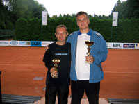 Finalist dvouhry do 49 let zleva :  Petr Ganark, Jan Sagan