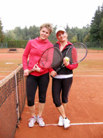 astnice turnaje zleva :  Darina Hekov, Irena Lancov