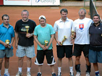 Medailisté čtyřher zleva :  Martin Oszelda, Karel Kavulok, Lumír Holeksa, Martin Bažanovský, Milan Lysek, Vladislav Sagan