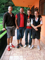 Finalist tchy zleva :  Marin Bury, Martin Holubk, Daniel Klimek, Vclav Supk