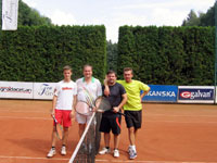 Semifinalist zleva :  Tom Farga, Ren Farga, Jan Bolek, Daniel Klimek