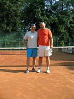 astnci turnaje zleva :  Martin Baanovsk, Petr Walach