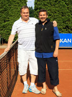 Foto s prezidentem klubu zleva :  Ren Farga, Vladimr Sagan