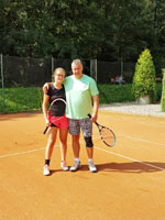 Účastníci turnaje zleva :  Dominika Zoubková, Milan Rusz