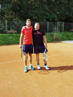 Účastníci turnaje zleva :  David Zoubek, René Trombik