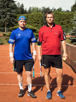 astnci turnaje zleva :  Michal Hrabec, Roman Blahut