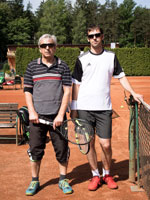 astnci turnaje zleva :  Karel Gajdzica, Martin Gajdzica