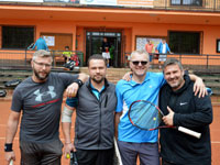 astnci turnaje zleva :  Tom Karpecki, Marek Niedoba, Roman Wojnar, Vladimr Sagan