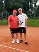 Účastníci turnaje zleva :  Petr Heczko, Tomáš Motyka
