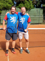 Účastníci turnaje zleva :  Patrik Cieslar, Petr Zoubek