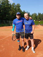 Účastníci turnaje zleva :  Petr Sikora, Antonín Hoďa