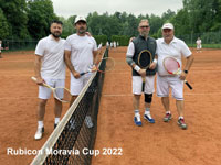 Účastníci turnaje zleva :  Robert Kaukič, Radek Jůva, Vladislav Varmuža, Zbygniew Bajusz