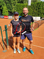 Účastníci turnaje zleva :  Tereza Šigutová, Jan Šigut