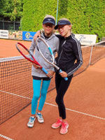 Účastníci turnaje zleva :  Mia Schimandlová, Tea Schimandlová