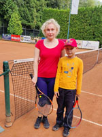 Účastníci turnaje zleva :  Barbora Lancová, Vojtěch Lanc