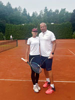 ��astn�ci turnaje zleva :  Vendula Pituchov�, Michal Pitucha