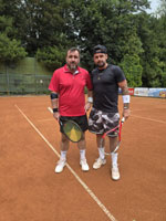 ��astn�ci turnaje zleva :  David Vici�n, Rostislav Marosz