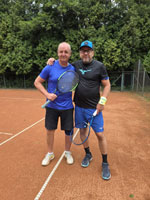 ��astn�ci turnaje zleva :  Anton�n Ho�a, Petr Sikora