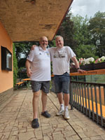 Foto ��astn�k� turnaje zleva :  Roman Hladonik, Ren� Farga�
