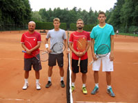 Semifinalist tyhry mu zleva :  Luk Malk, Mikalai Haliak, Daniel Rola, David Kiss