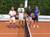 Semifinalist tyhry zleva :  Luk Malk, imon Mali, Michal Matuszewski, Jan Cienciala