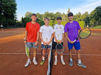 Finalist tyhry zleva :  Nikolas Luk, Daniel Jendejek, Alexandr Migdal, Jakub paek
