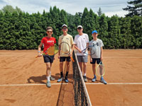 Semifinalist tyhry zleva :  Denis Konderla, Jan Stavla, Richard Lys, Samuel Serafn