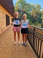 3.m�sto �ty�hra �eny zleva :  Charlotte Felux, Ag�ta Horutov�