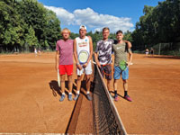 Semifinalist� �ty�hry mu�� zleva :  Luk� Pietrosz, Luk� Pietrosz, Patrik Oplu�til, Alan Hudson Baxter