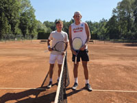 Semifinalist� dvouhry mu�� zleva :  Filip Martinovi�, �imon Mali�