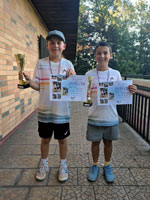 1.m�sto �ty�hra mlad�� ��ci :  Ond�ej Branc, Hugo Maliga