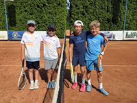 Semifinalist� �ty�hry zleva :  Ond�ej Branc, Hugo Maliga, Eduard Skuhersk�, Samuel Thomas Svitek