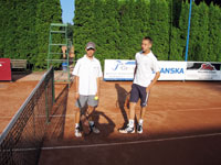 Finalist dvouhry dorostenc zleva :  Robert Hoelka, Petr Mandelk