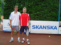 Semifinalist dvouhry mu zleva :  Branislav Repa, Erik Valerin