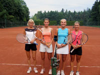 Finalist tyhry en zleva :  Kateina Vlkov, Tereza vecov, Veronika Raimrov, Pavlna Glosov