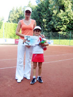 Vtzka se svou trenrkou zleva :  Petra Plakov, Beata Kotlrov