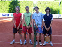 Finalist tyhry dorostenc zleva :  Michal Farga, Martin Pisrik, Marek trba, Matj Dorda
