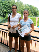 Finalist dvouhry en zleva :  Tereza Hladkov, Kristna Horkov