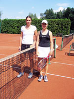 Semifinalist dvouhry en zleva :  Tereza Hladkov, Kristna Hanarov