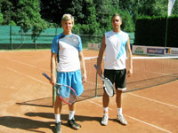 Semifinalist dvouhry mu zleva :  Luk Kubiena, Jan Subota