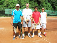 Semifinalist tyhry mu zleva :  Petr Lajkep, Marek Velika, Sergey Pershin, Robert Hoelka