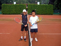 Semifinle dvouhry zleva :  Dominik Havel, Cao Xuan Hoang