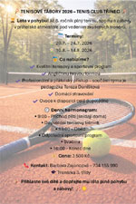 Tenisov� t�bory 2026
