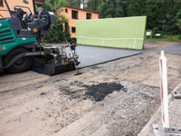 Pokládka nového asfaltu