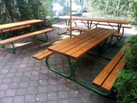 Rekonstrukce laviek letn zahrady