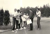 Rok 1971 zleva :  Otto Dobesch, Josef Klep pedvaj ceny hrm zleva :  Ji Trombik, Tom Doleel, Jan Zajc, Jaromr Klep, Ji Doleel