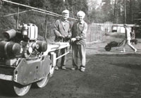 Rok 1991 zleva :  Jan Buzek, Karel miel