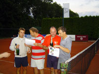 Poraen semifinalist zleva :  Radek Bolek, Rostislav Blaha, Ale Dobesch, Martin Oszelda